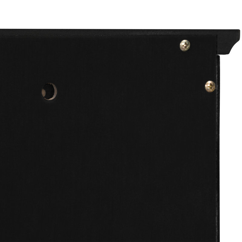 Armoire de toilette murale à miroir, Noir