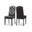 Chaise parsons capitonnée et capitonnée en blanc-1513998756