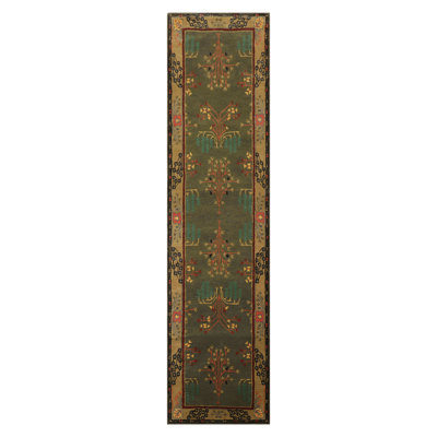 Rectangle Pavol Oriental Handmade Tufted Wool Area Rug