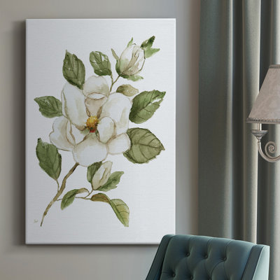 Magnolia Morning I, toile tendue avec châssis de qualité supérieure - prête à être accrochée