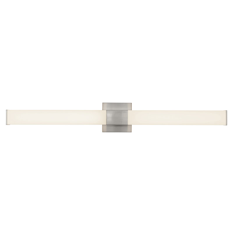 Vivi 36-in Black dimmable LED Wall Sconce, Nickel