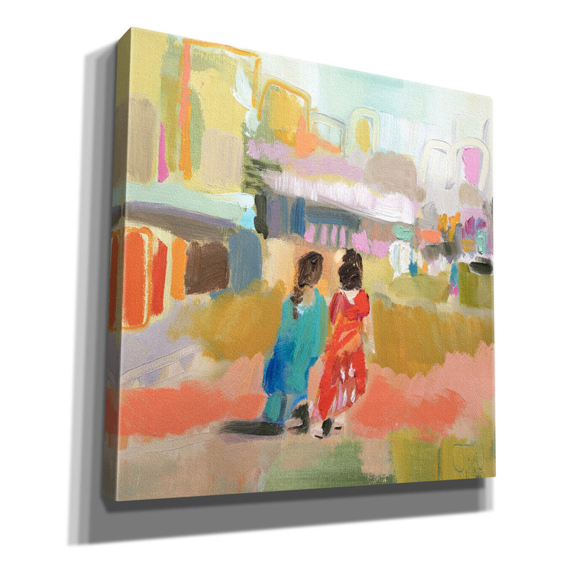 «Bazar» par Jenny Westenofer, Canva «Bazar» par Jenny Westenofer, H 18 po x l 18 po x P 0,75 po