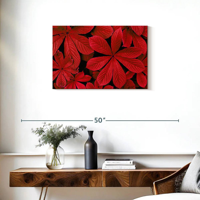 Harnek - feuillage d'automne rouge, H 20 po x l 30 po