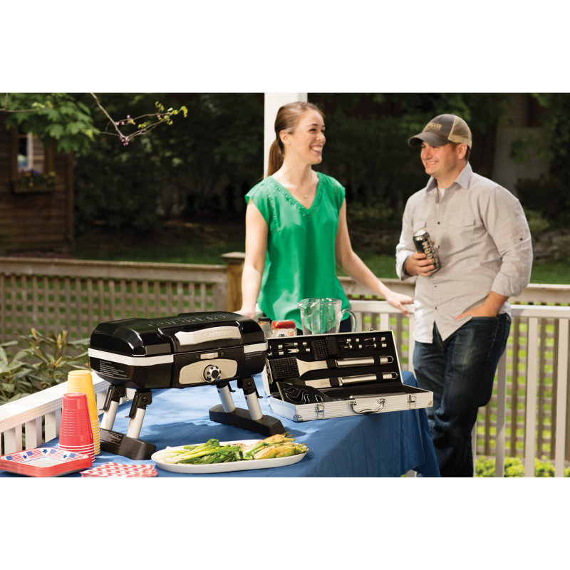 Cuisinart Single Burner Portable Liquid Propane 5500 BTU Gas Grill, Black