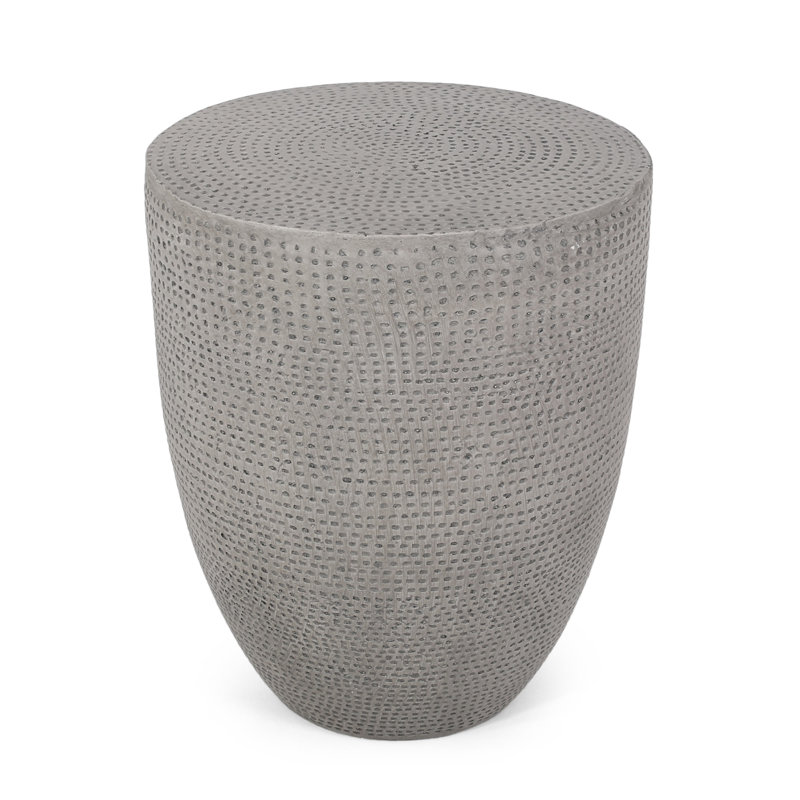 Outdoor Lightweight Concrete Side Table
