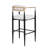 Modern Upholstered Bar Stools With Durable Iron Frame