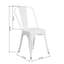 Holk 42cm H Metal Slat Back Stacking Side Chair-34140618