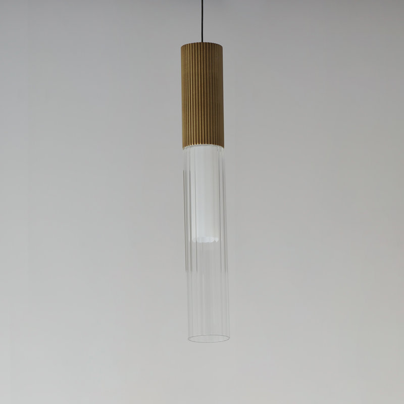 1 - Light Gold LED Single Pendant