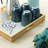 Gibson Home Sadler 15 Inch Wood Serving Tray With Built-In Handles