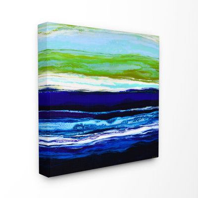 Acrylic Resin Ocean Sea Breeze Air Abstract by Barbara Bilotta - Graphic Art on Canvas