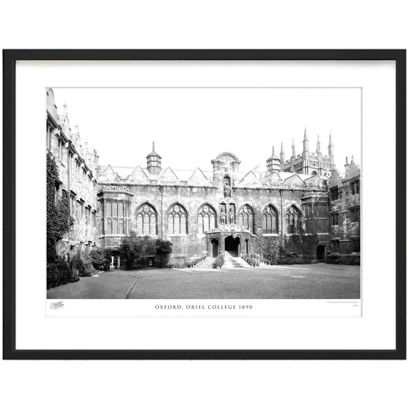 Oxford, Oriel College 1890 by Francis Frith - Single Picture Frame Print, 45cm H x 60cm W x 2.3cm D