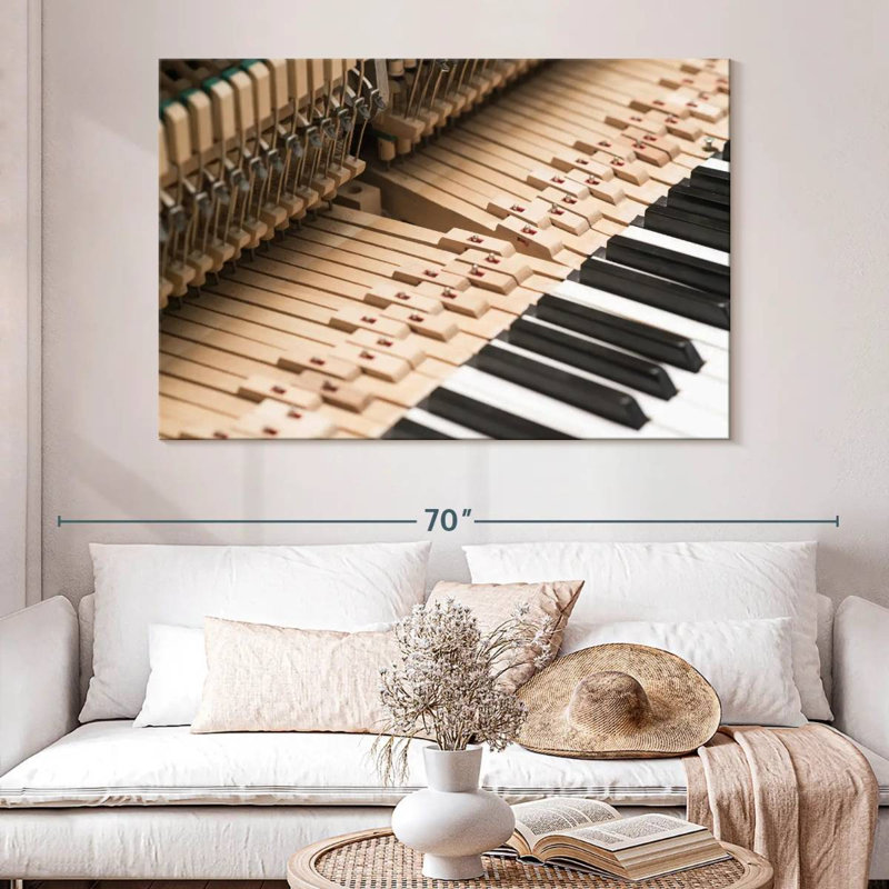 Abarca Old School Piano, 34" H x 51" W