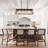 5-Light Farmhouse Chandeliers For Dining Room, Metal Rustic Pendant Island Light Fixture, Modern Rectangular Island Lights For Kitchen, Living Room (No Bulbs)-1139942788