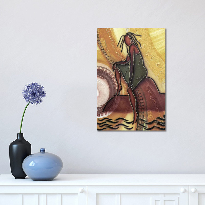 « By the Water » par Fred Odle-impression, H 18 po x l 12 po x 1,5 po, Toile tendue, Pas de tapis