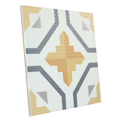 Prisma 9-3/4 In. X 9-3/4 In. Porcelain Floor And Wall Tile