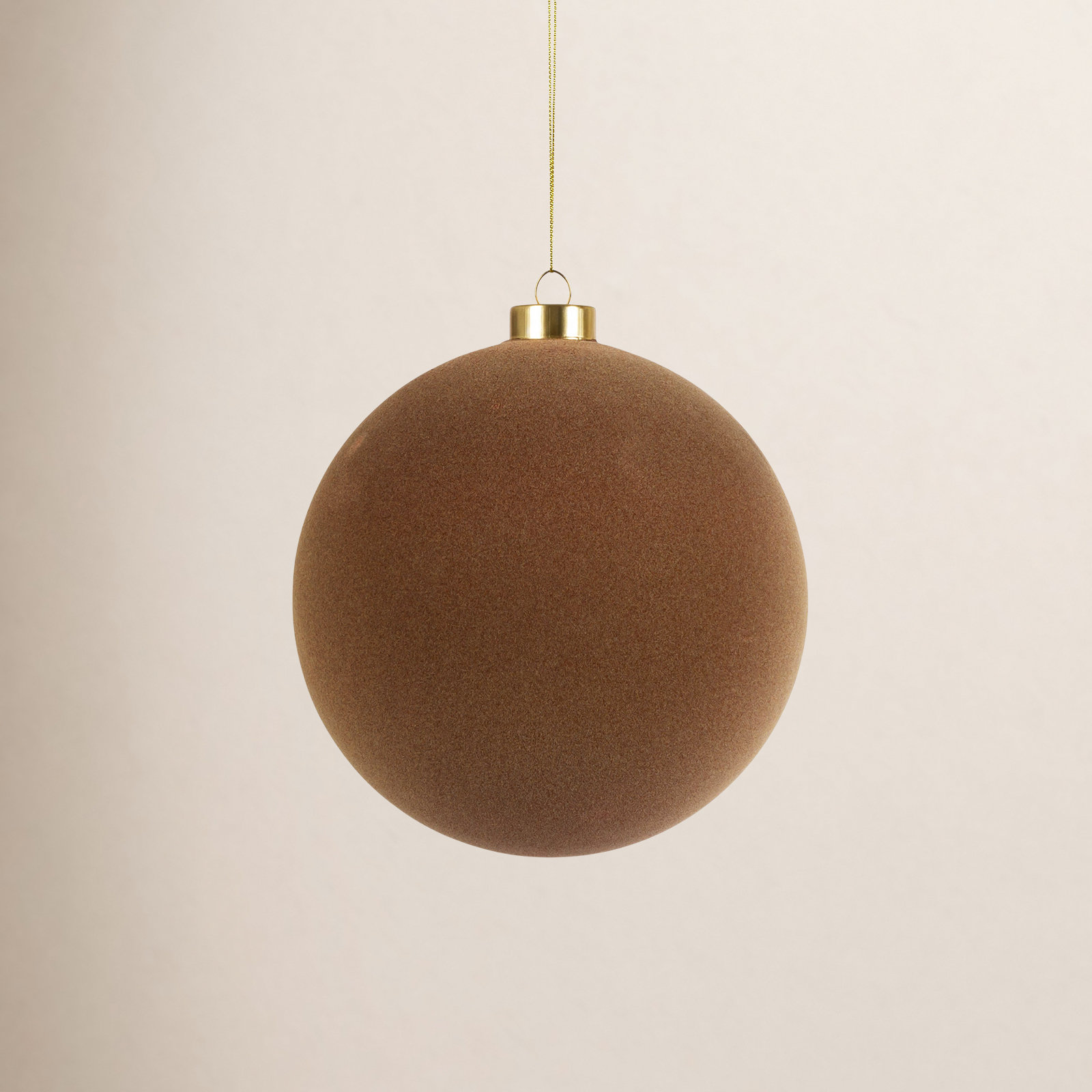 Bauble, 6" H x 5.75" W x 5.75" D, Brown