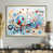Gold Floater Framed Canvas