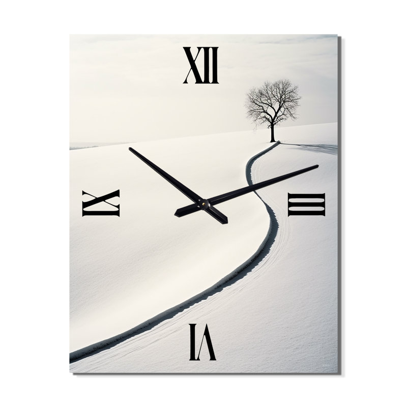 Damus - Horloge murale paysage d'hiver, Moyen