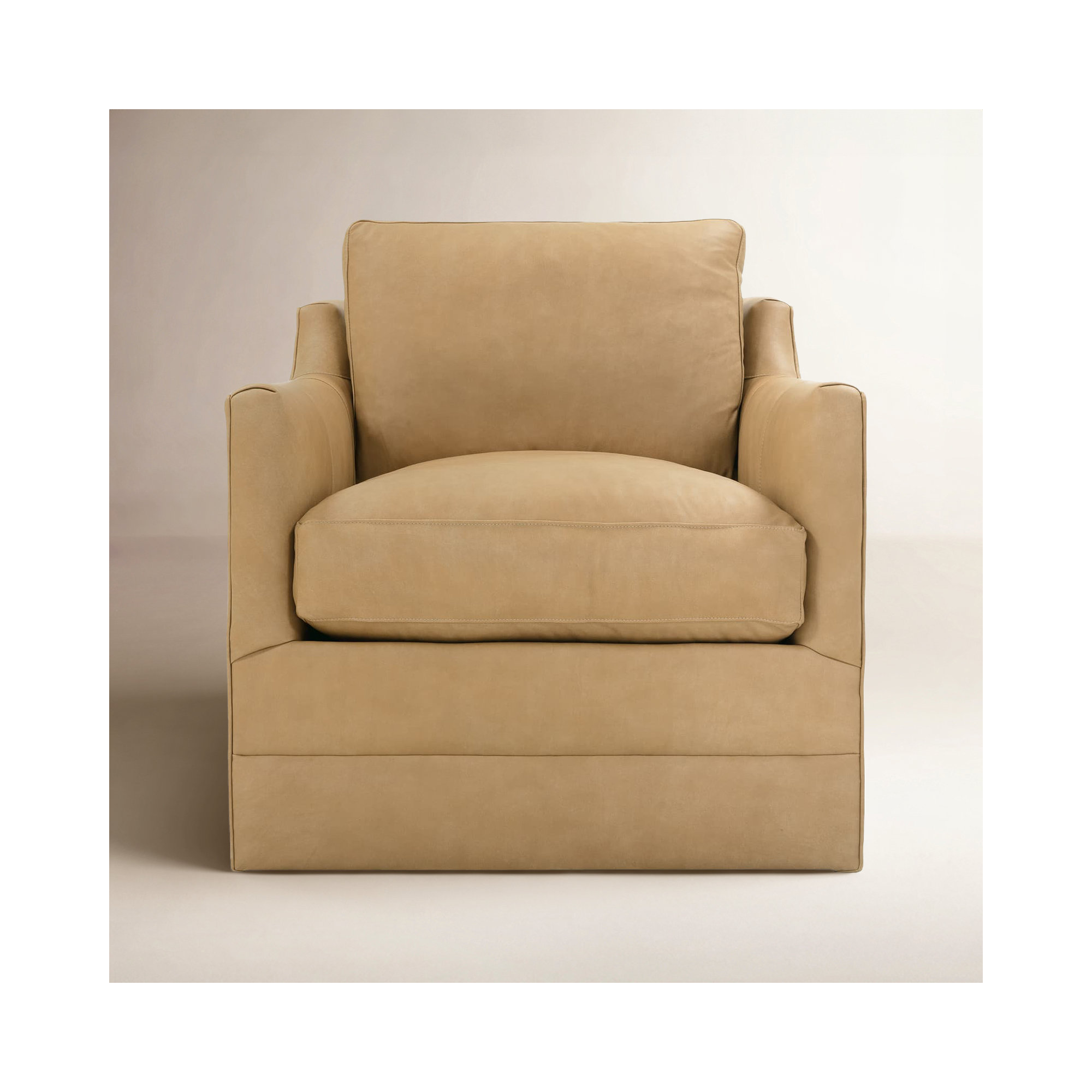 Madeline Butterscotch Madeline Leather Swivel Chair