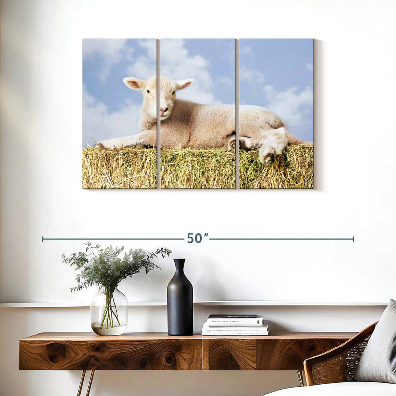 Young Sheep, 24" H x 38" W