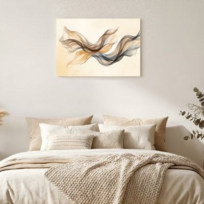 «Gallery Wrap», art mural sur toile pour le salon, la chambre à coucher, le bureau ou le vestibule - décoration murale décorative avec fumée qui coule