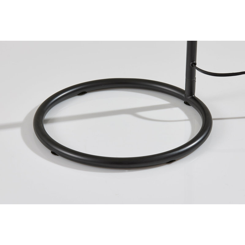 Lampe sur pied Maeve, Noir, noir, noir, noir