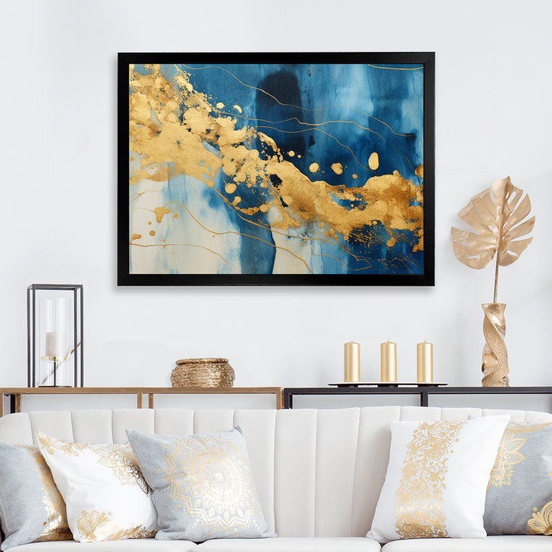 «Momentary Spirit Wave Retro I», reproduction sur toile, H 24 po x l 32 po x P 1 po, Cadre photo noir