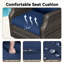 Ensemble de patio extérieur en osier pour 5 personnes avec canapé 3 places, chaises, table basse et coussin bleu-2054898616