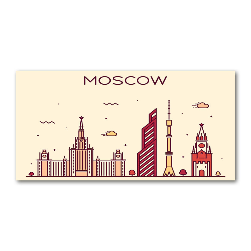 Moscow Buildings - Wrapped Canvas Print