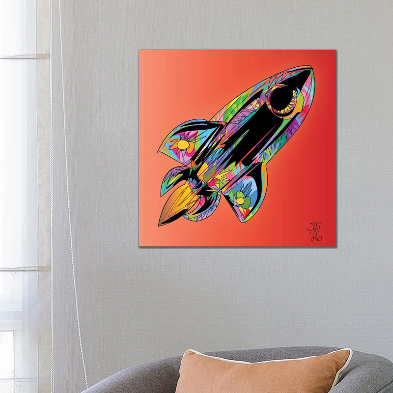 Rocket Shipp 1 Piece Wall Art on Canvas, 66.04 cm H x 66.04 cm W x 3.175 cm D, Does Not Apply