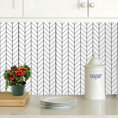 Peel & Stick Vinyl Chevron Wallpaper Roll