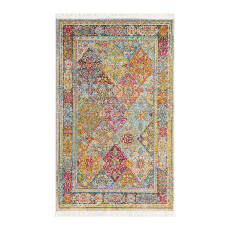 Folmar Geometric Indoor Rug, Rectangle 3' x 5'