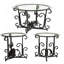 Ensemble de tables basses 3 pièces, surface en verre trempé avec structure en métal robuste - Ensembles de salon modernes, résistants aux rayures et faciles à nettoyer pour les petits espaces, les appartements