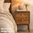 Mid-Century Modern 2-Drawer Nightstand With Tapered Legs-266565008