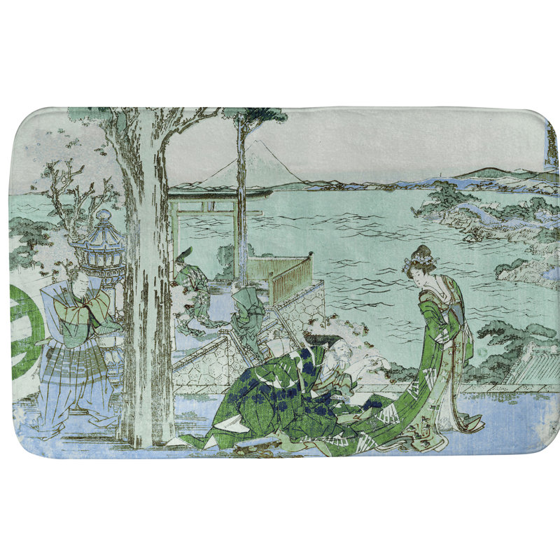 Tapis pour salle de bain Hague, L 19 po x L 26 po, Vert