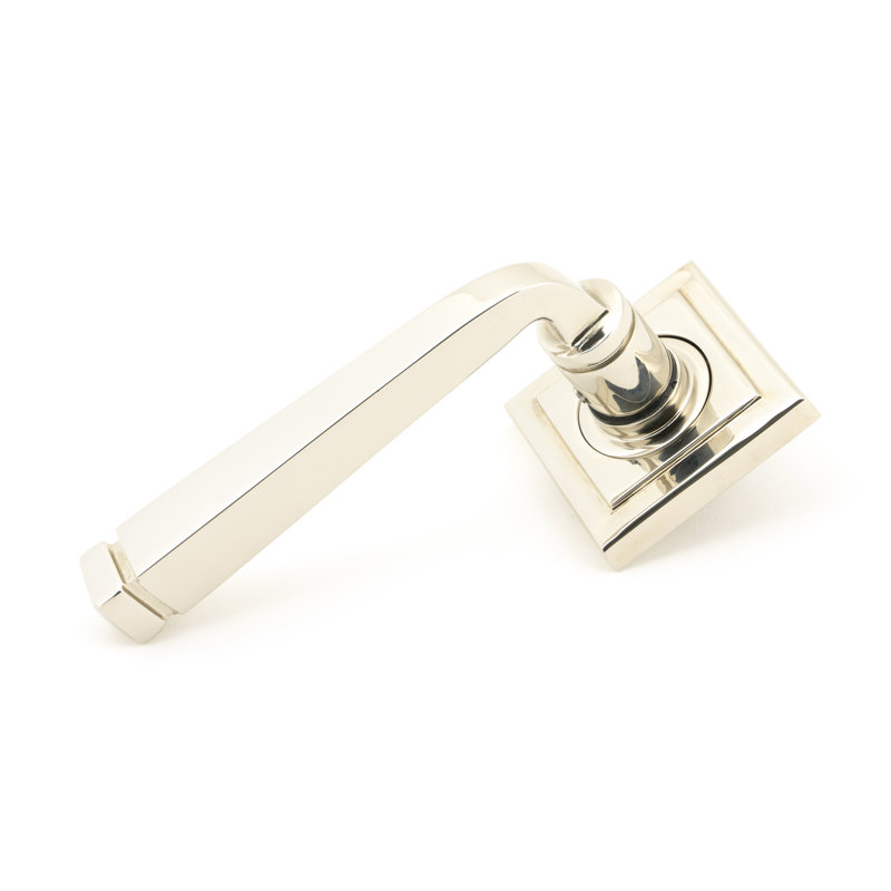 Avon Latch Right Hand Door Handle, Polished Nickel