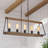 Gatlin 5-Light Modern Farmhouse Linear Kitchen Island Light