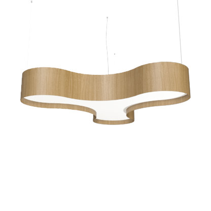 Trevo 1 - Light LED Pendant, Louro Freijó
