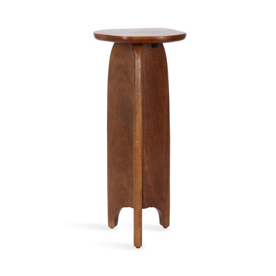 Kanna Wavy Round Mango Wood Drink Table
