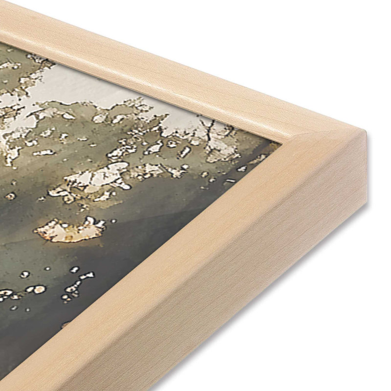 «Still Waters Cast», reproduction encadrée, H 12 po x l 15 po, Érable brut