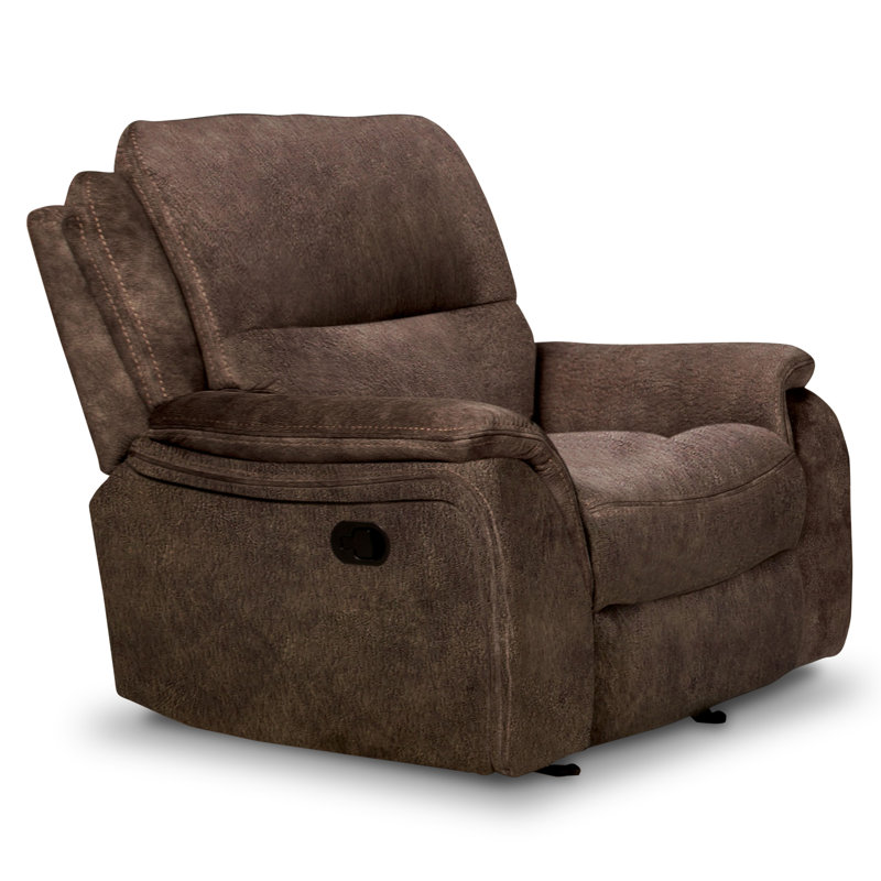 Virtyt Upholstered Home Theater Seat, Dark Brown Polyester