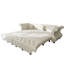 Canapé-lit Chesterfield de 97,6 pouces avec capitonnage à fleurs, revêtement en velours pour le salon et la chambre à coucher-1653235914-1653235912