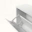Range-chaussures 2 portes en rotin blanc