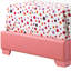 Lit simple rose - H 47 po x l 41 po x P 81 po, rembourré de mousse, assemblage rapide, doux pour divers concepts de décoration