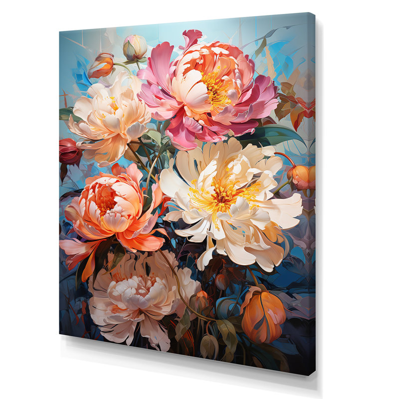 Peony Petal Poetry III sur toile, Toile tendue, H 20 po x l 12 po x P 1 po