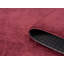 Taeler Washable Modern Living Room Rug Polyester Plain - Anti-Slip Felt Backing Carpet Bedroom-Hallway, Red-2096611774