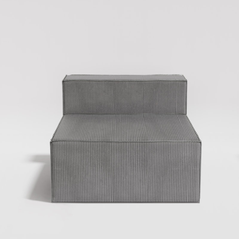 39" Luxury Corduroy Armless Couch for Living Room