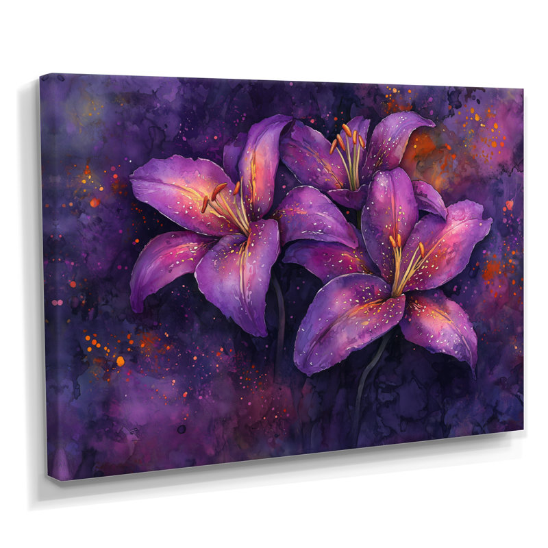 Imer - Floral Wall Art, Toile tendue, H 16 po x l 32 po, Ne s’applique pas