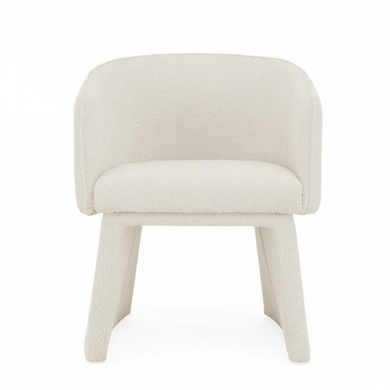 Tallu Upholstered Accent Chair, Beige Fabric