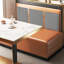 Banc rembourré en similicuir Farwah